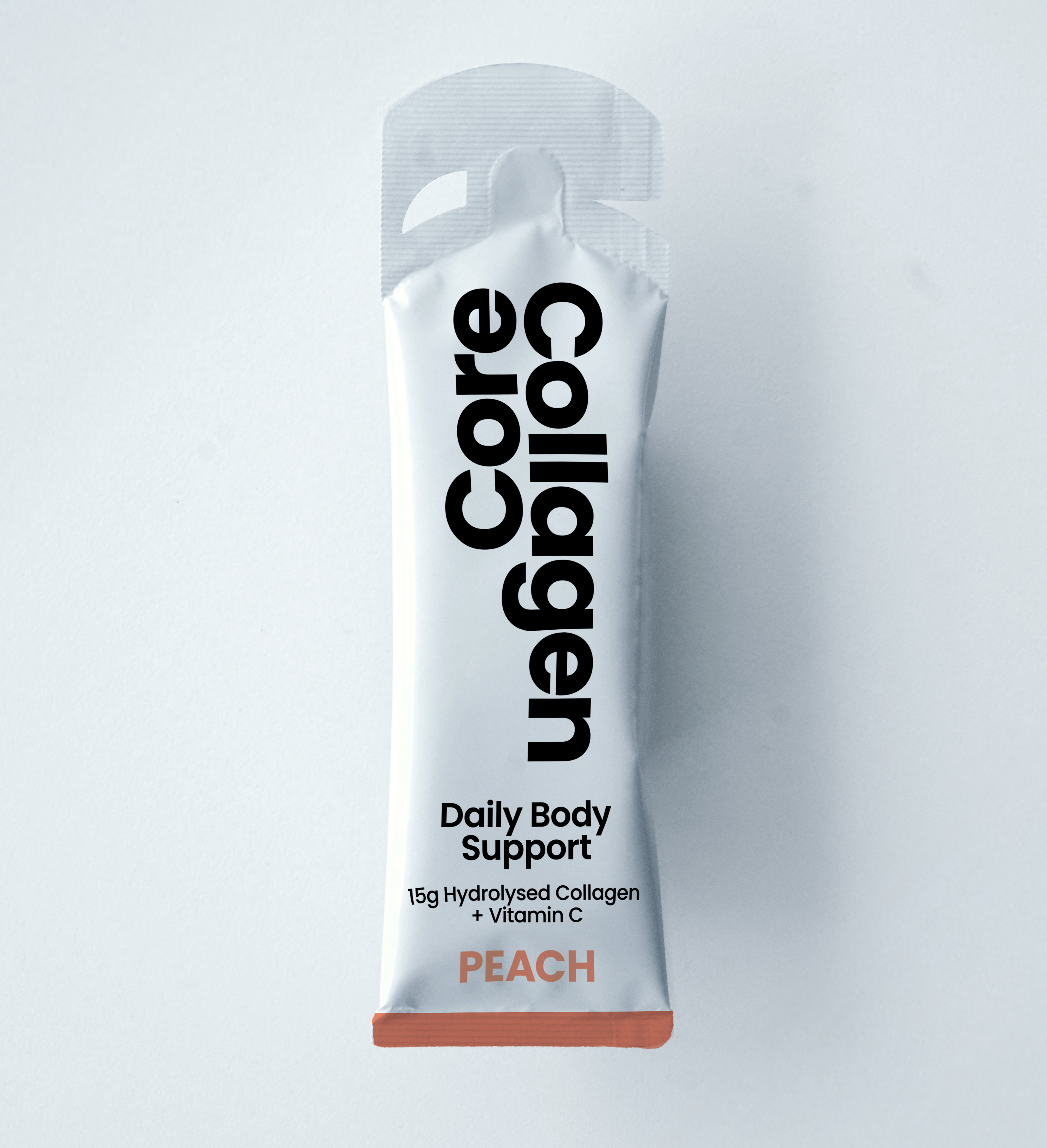 Core Collagen Daily Body Support Gel – 15g Hydrolysed Collagen Sachets – Peach – 14 Pack
